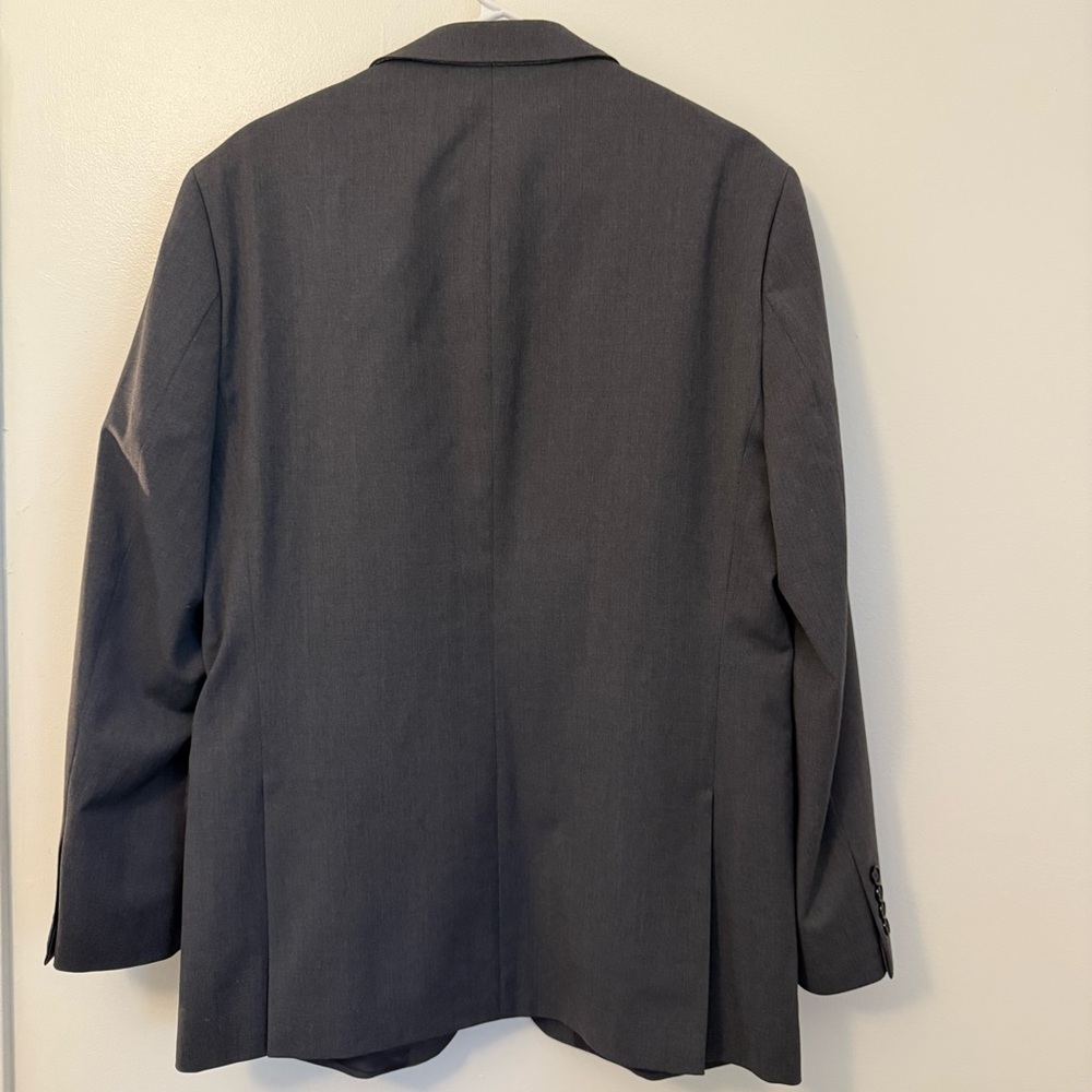 STAFFORD jacket blazer sport Suit coat wool blend stretch charcoal gray 42R - Picture 6 of 15